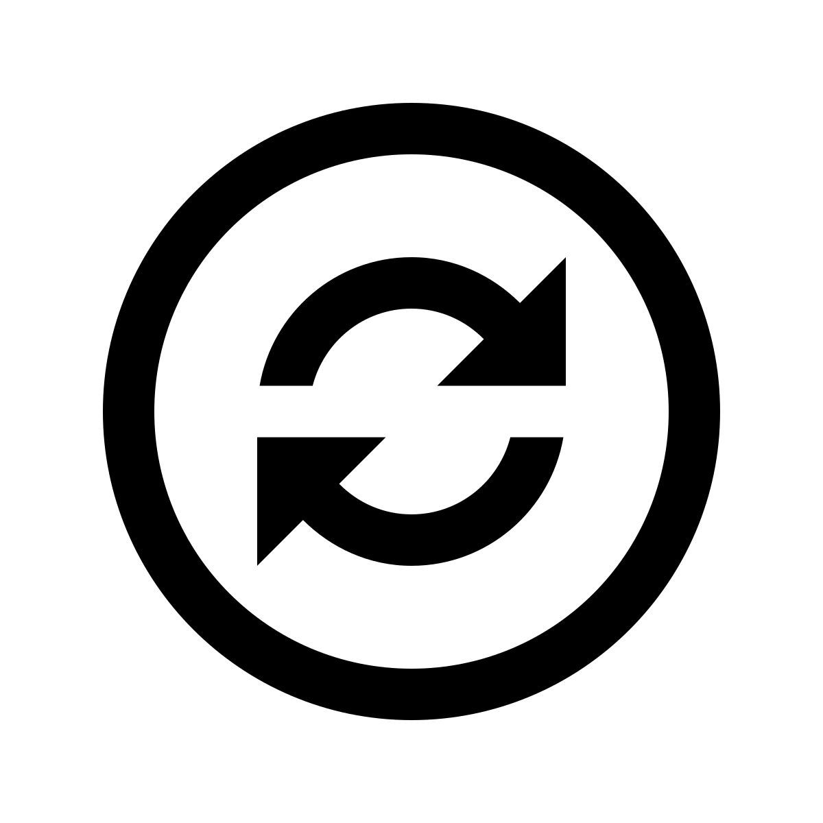 windows 10 style flechas circulares icon