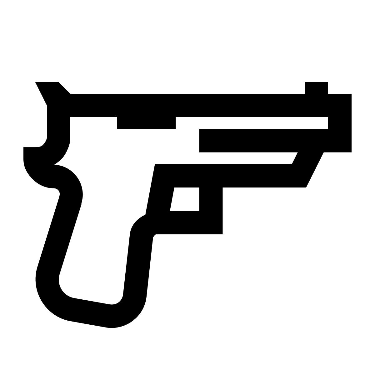 windows 10 style 手枪 icon