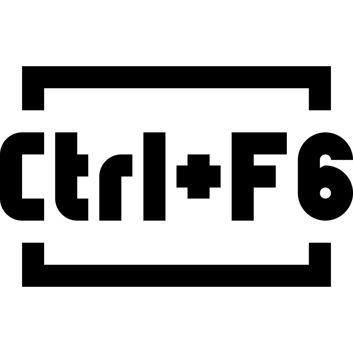 windows 10 style ctrl + f6 icon