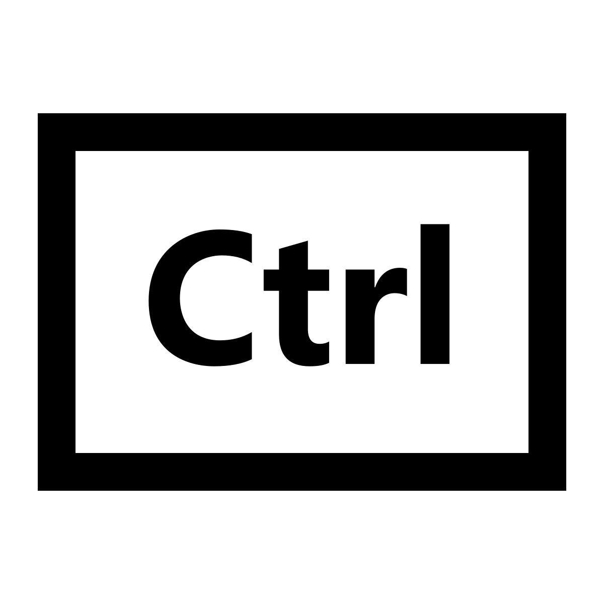 windows 10 style ctrl icon