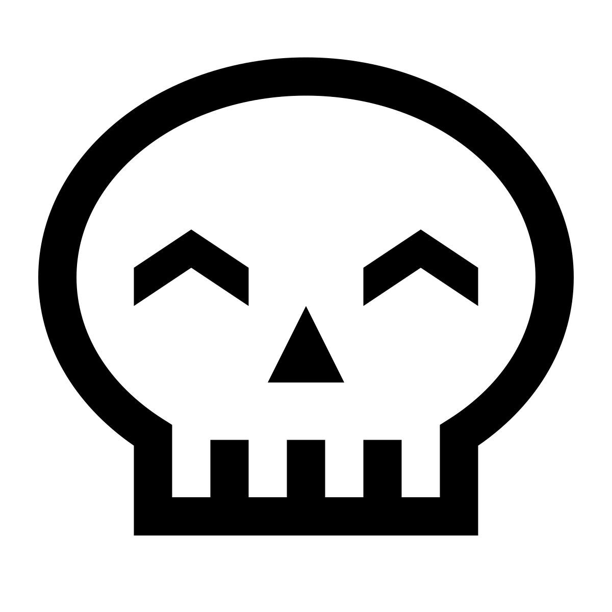 windows 10 style crâne mignon icon