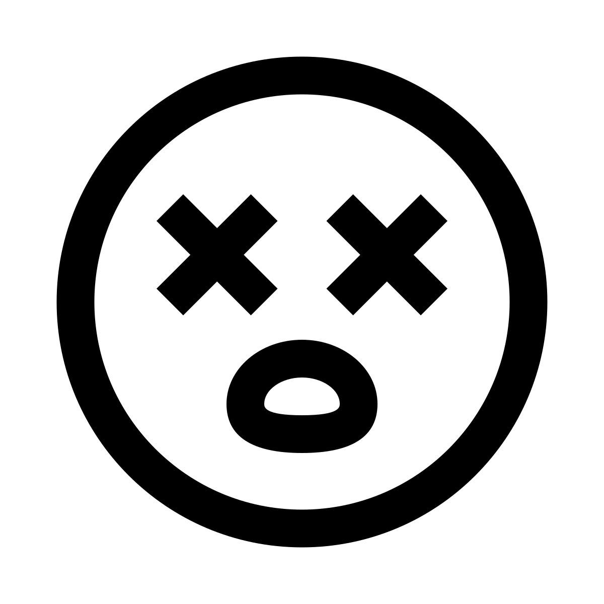 windows 10 style dead emoji icon