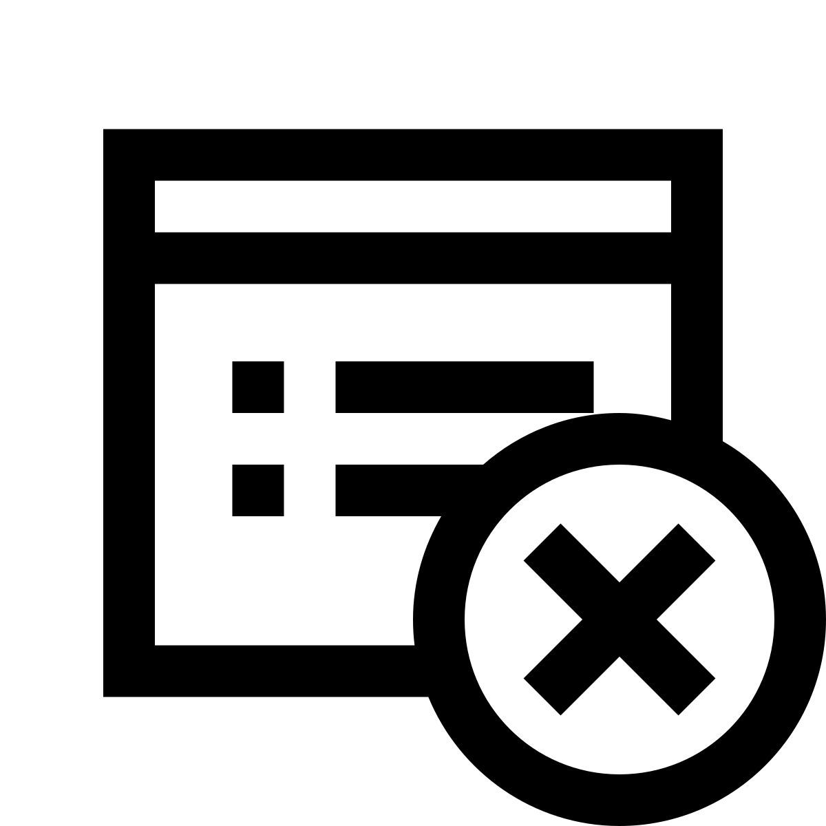 windows 10 style janela fechada icon