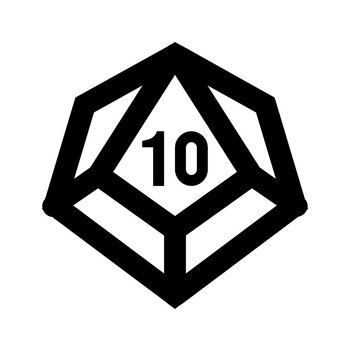 windows 10 style deltohedron icon