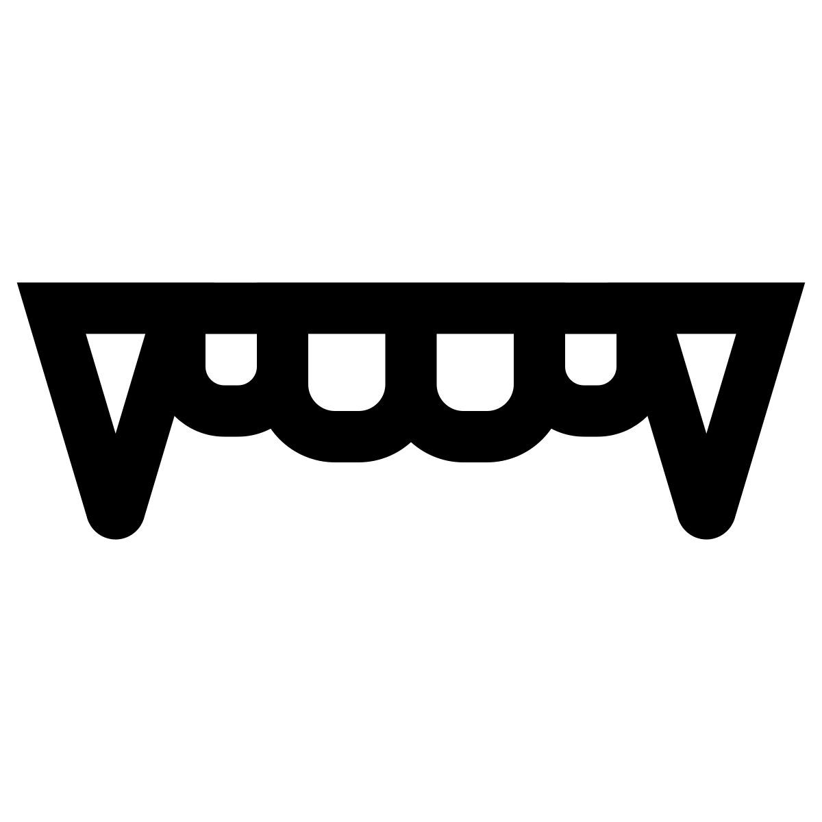 windows 10 style demon mouth icon