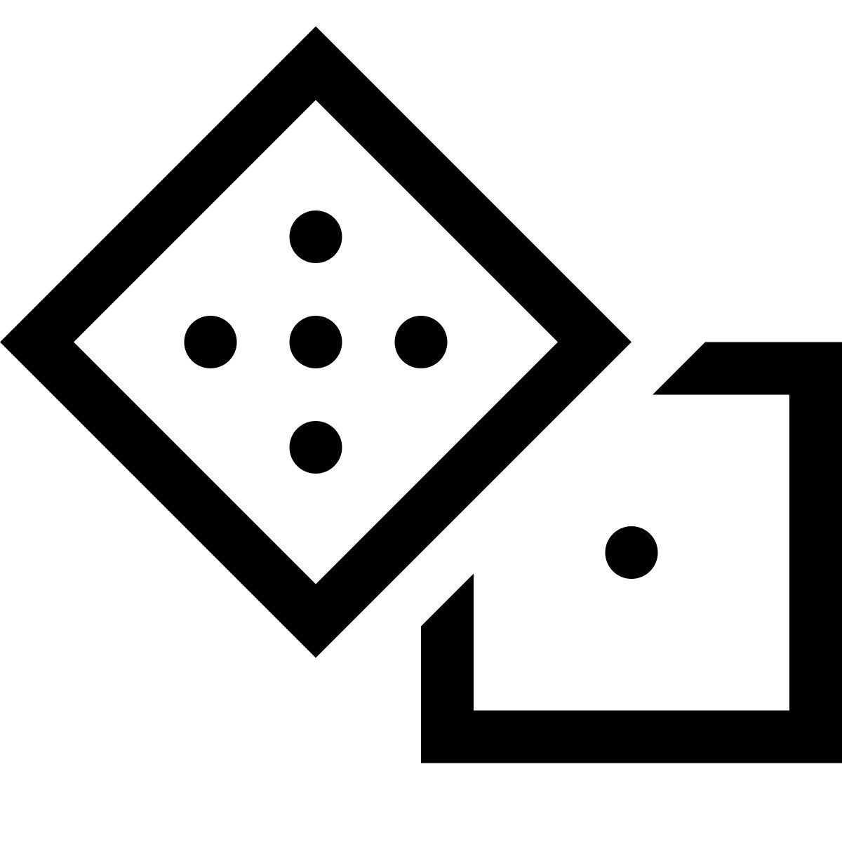 windows 10 style 骰子 icon