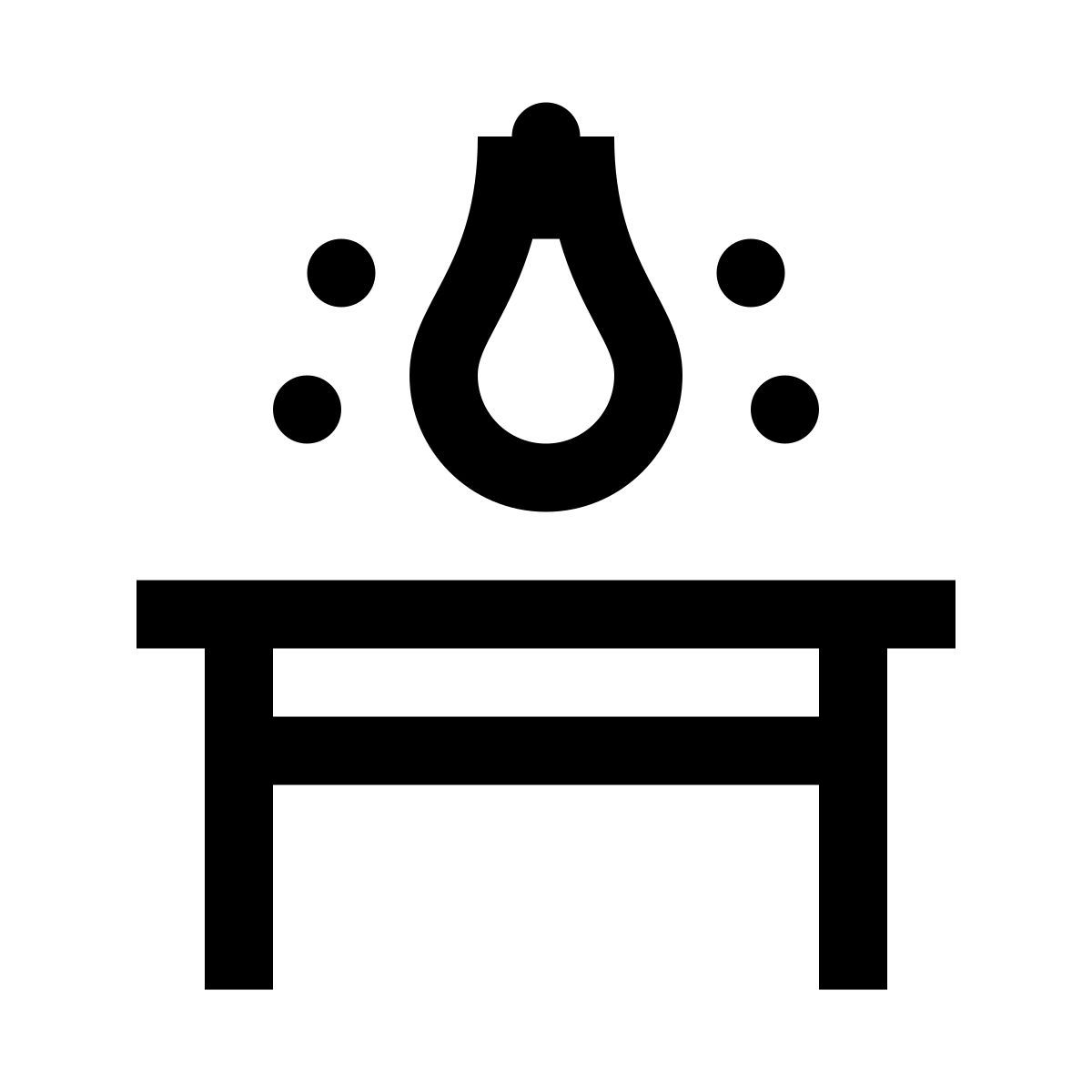 windows 10 style lampe de table icon