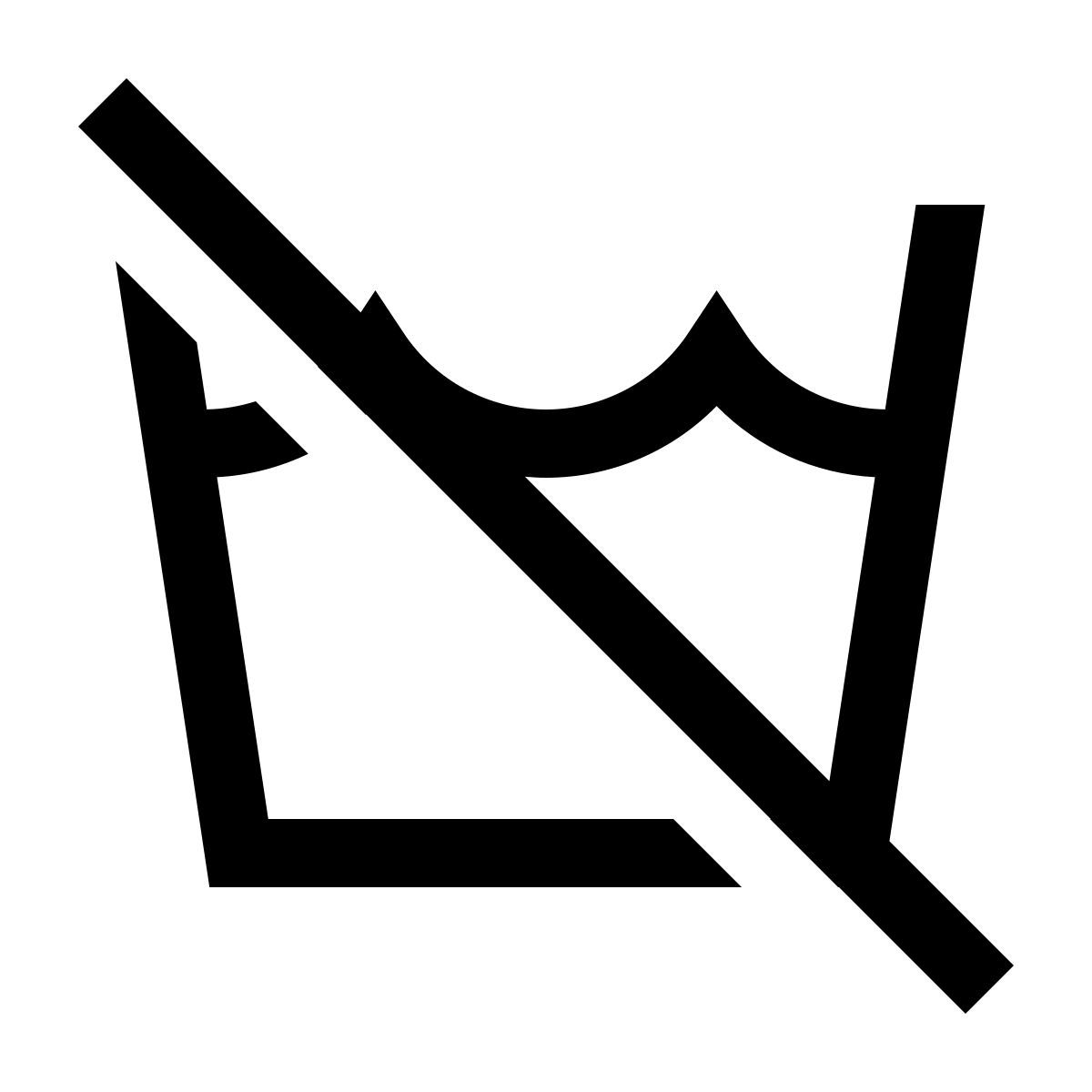 windows 10 style non lavare icon