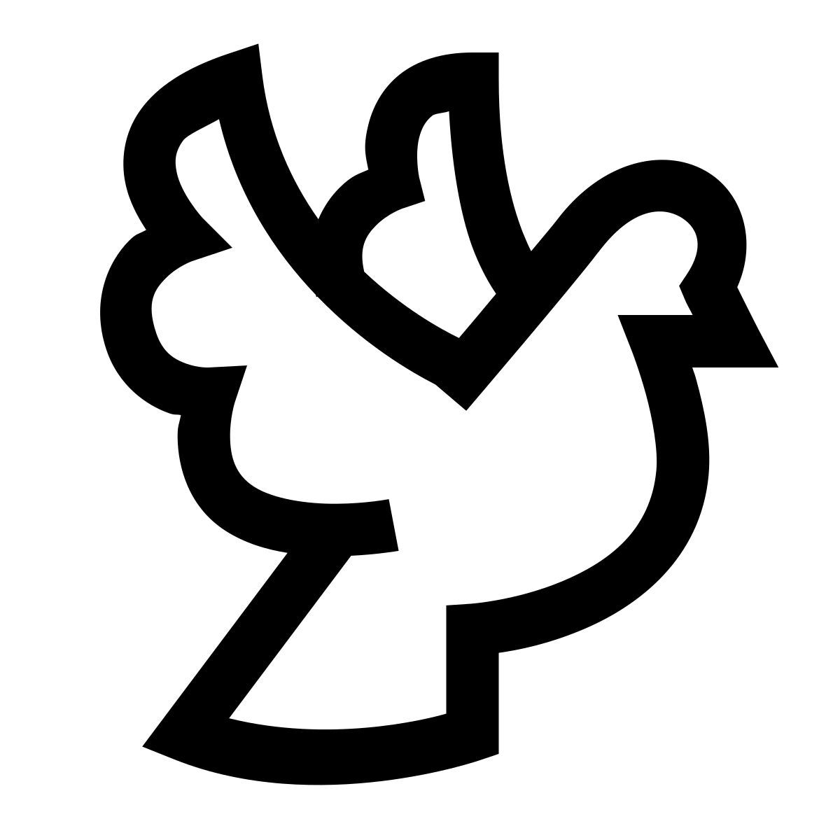 windows 10 style dove icon