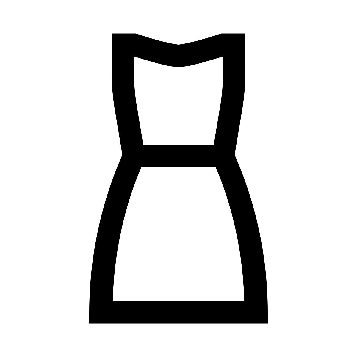 windows 10 style vista posteriore del vestito icon