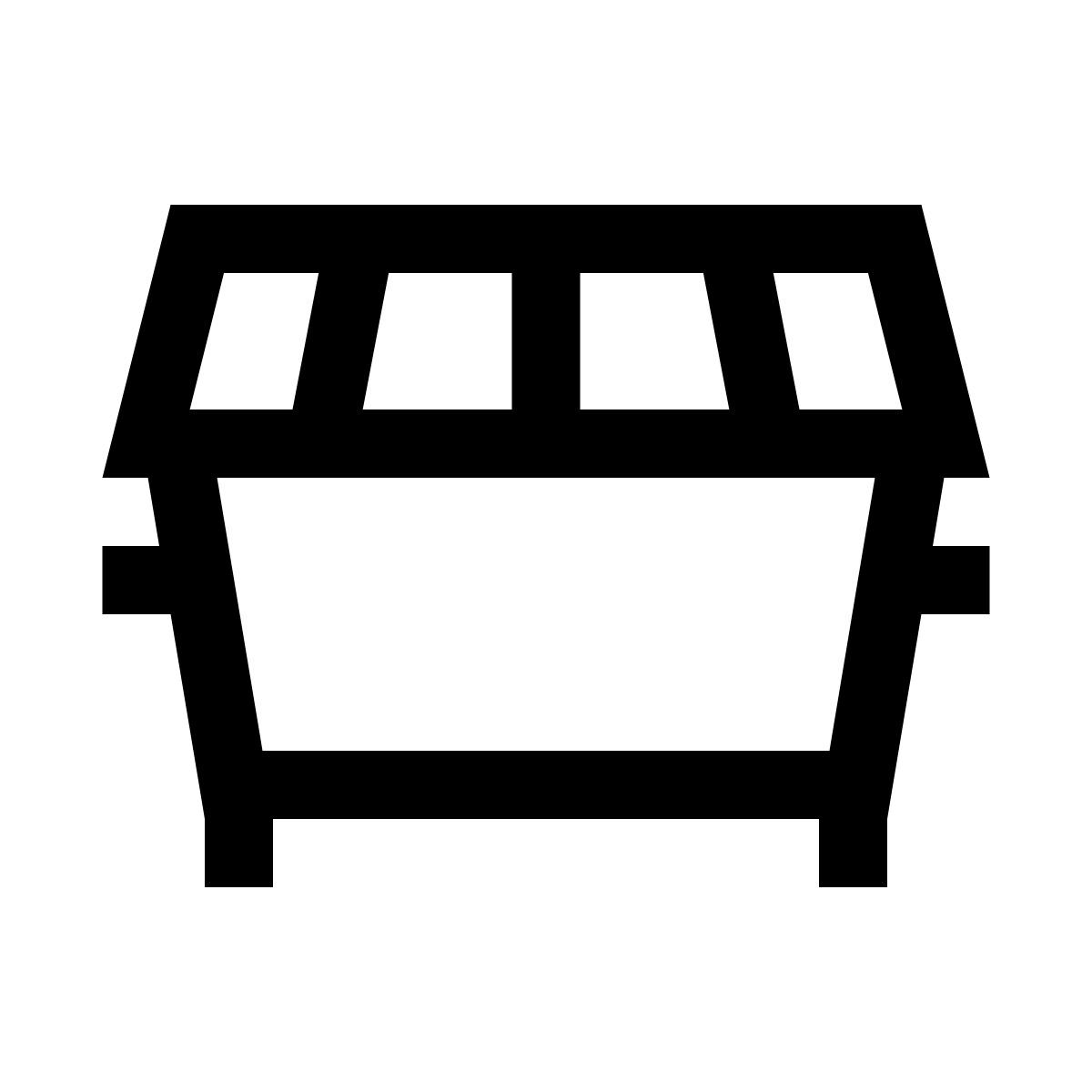 windows 10 style 쓰레기 수거통 icon