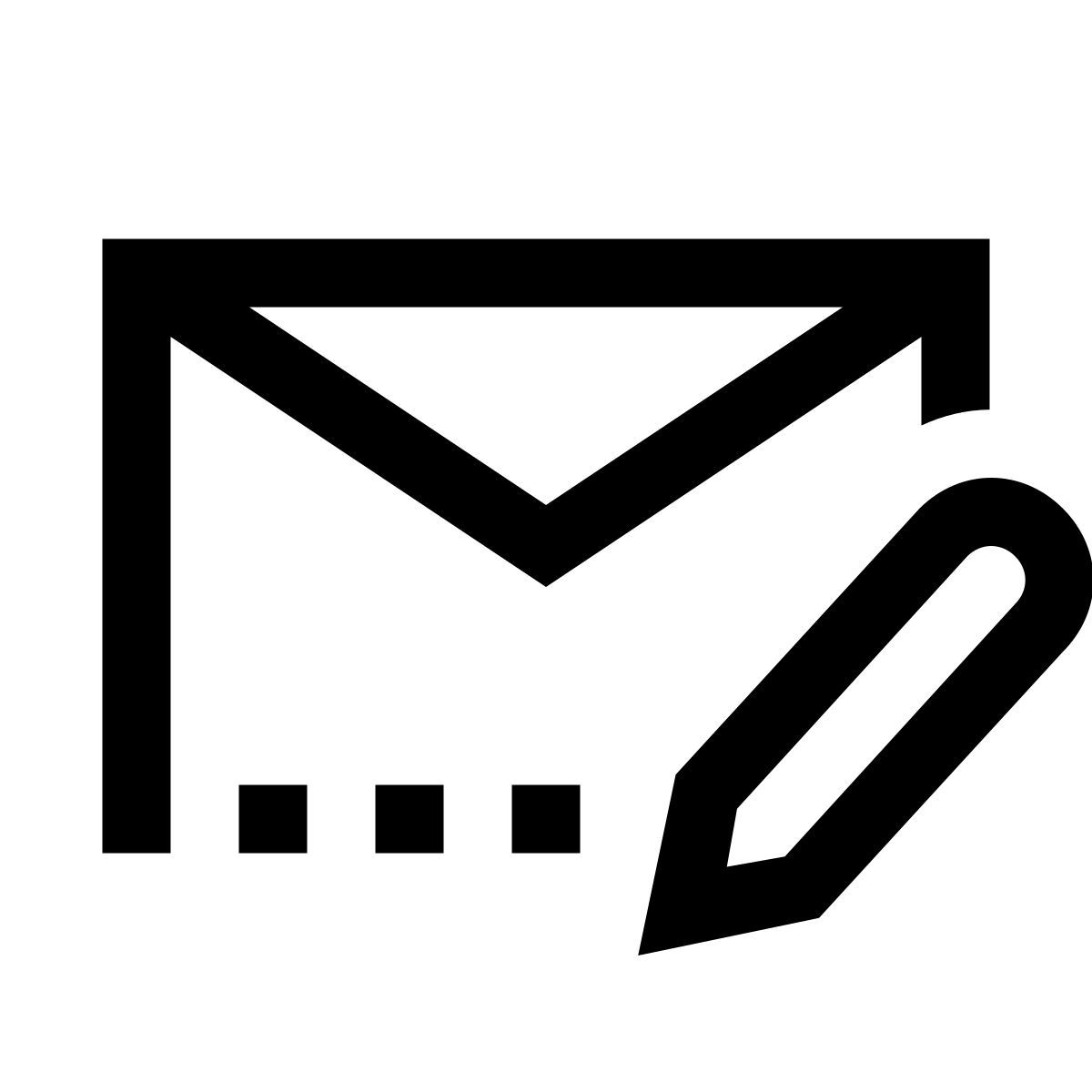 windows 10 style edit message icon