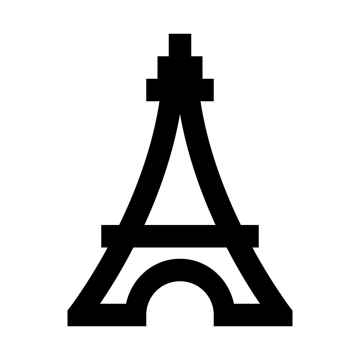 windows 10 style torre eiffel icon