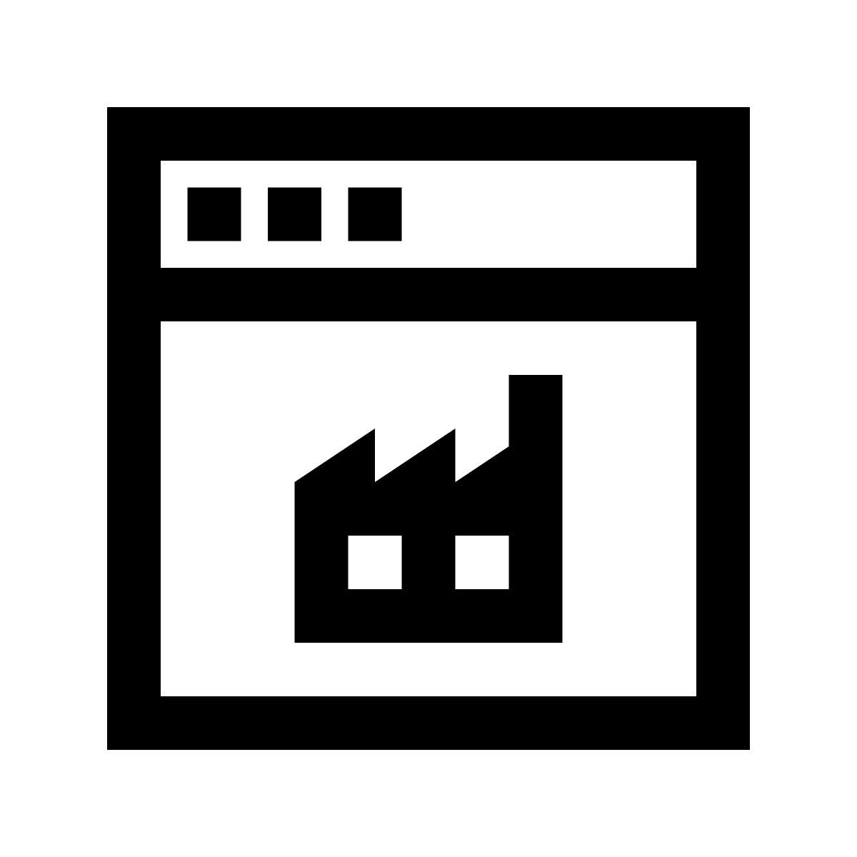 windows 10 style erp system icon