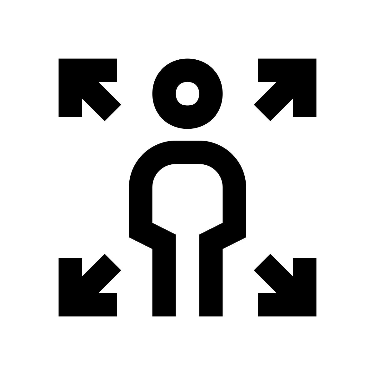 windows 10 style expand influence icon