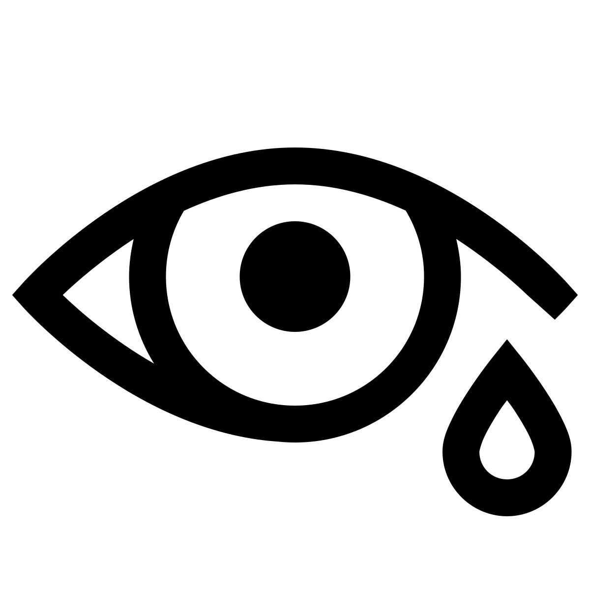 windows 10 style 눈 질환 icon