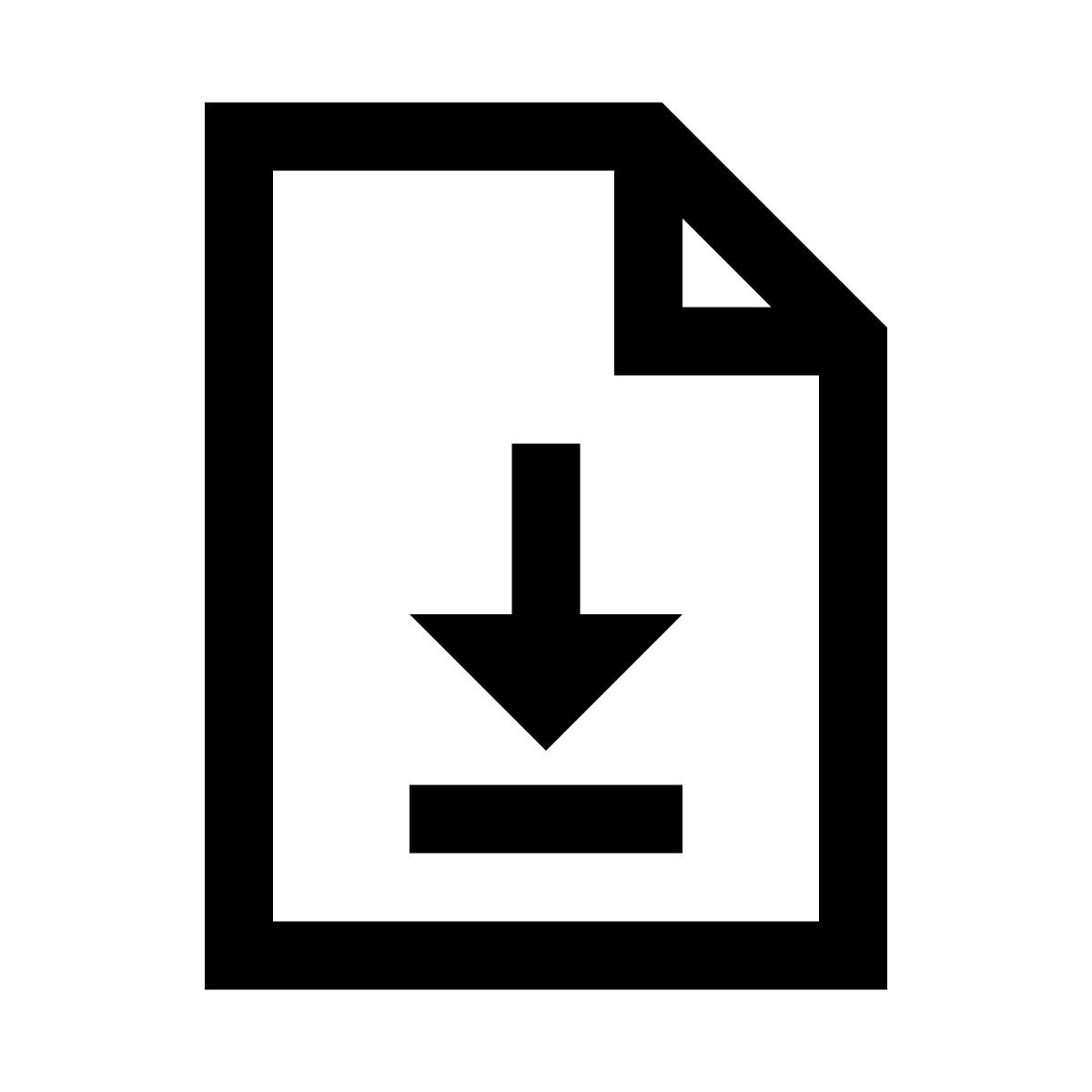 windows 10 style file download icon