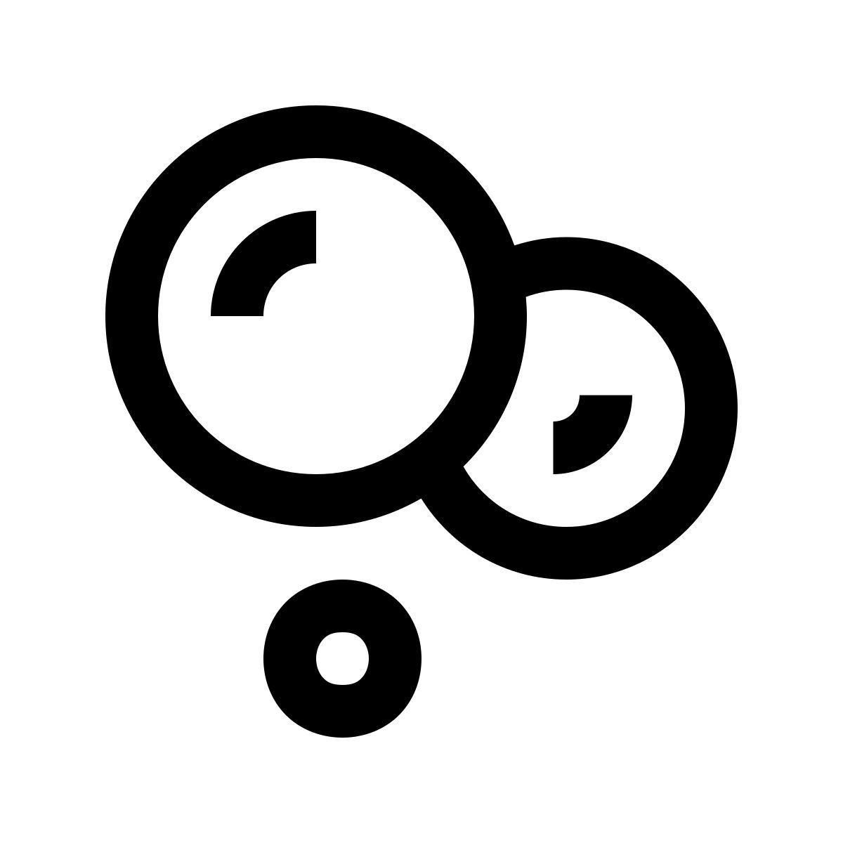 windows 10 style bolle di schiuma icon