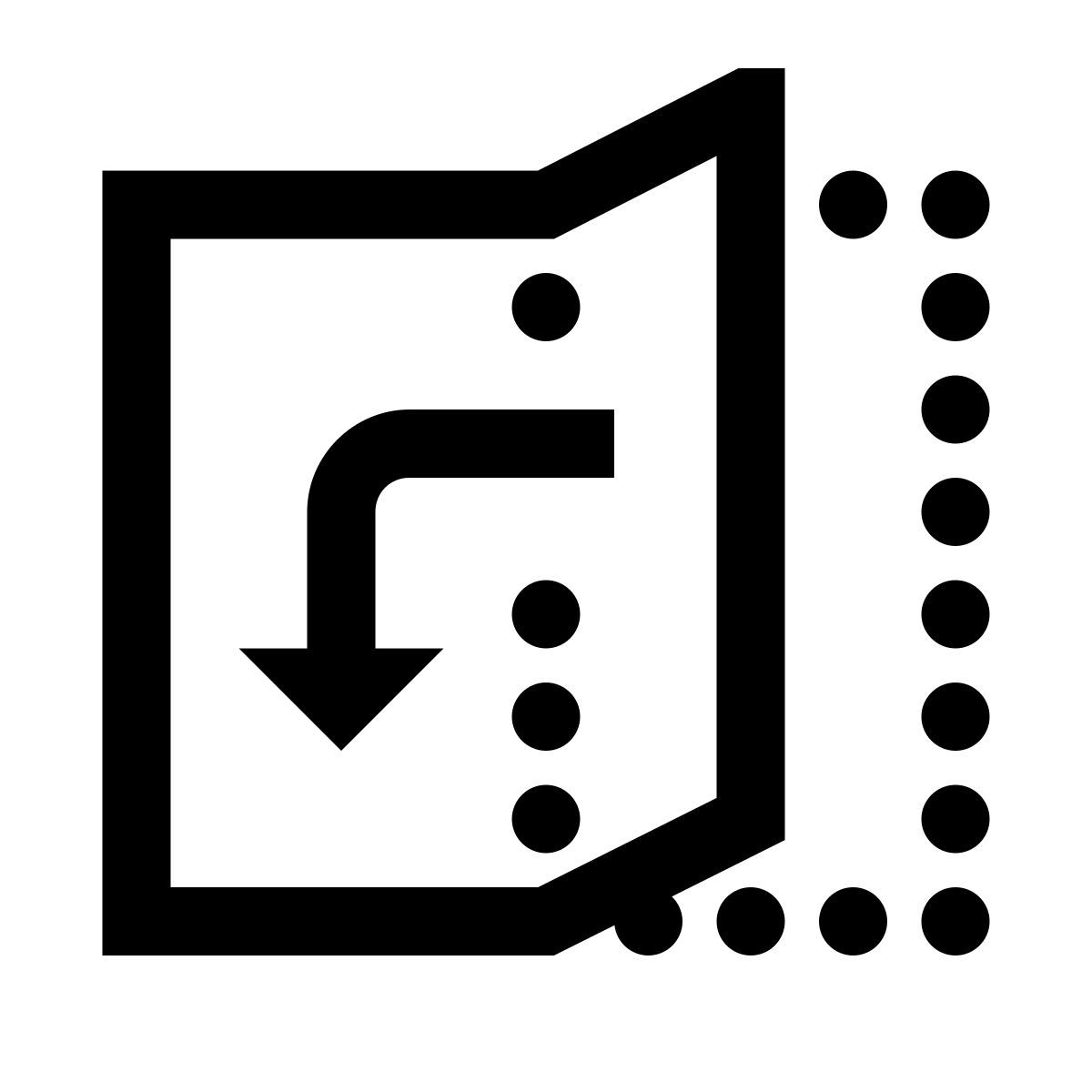 windows 10 style fold icon