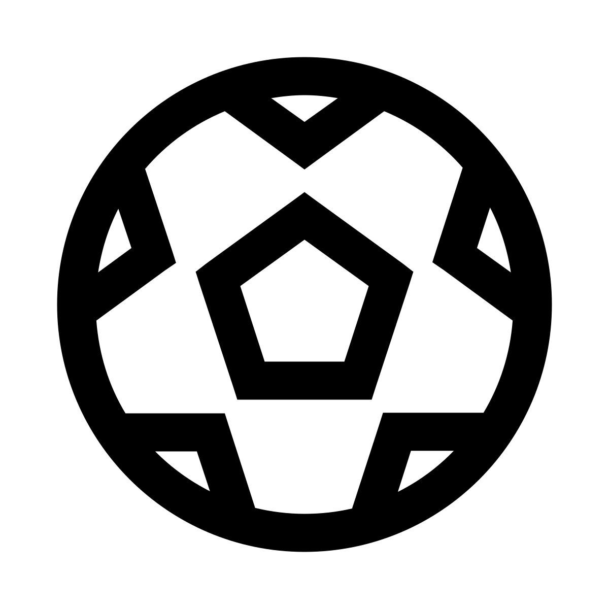 windows 10 style soccer ball icon