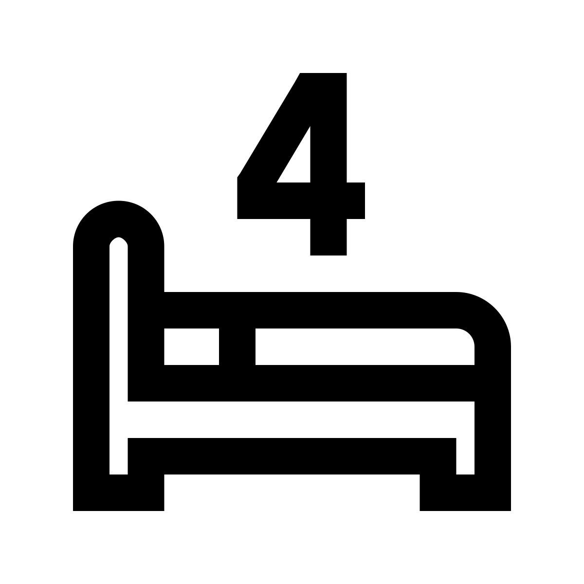 windows 10 style quatre lits icon