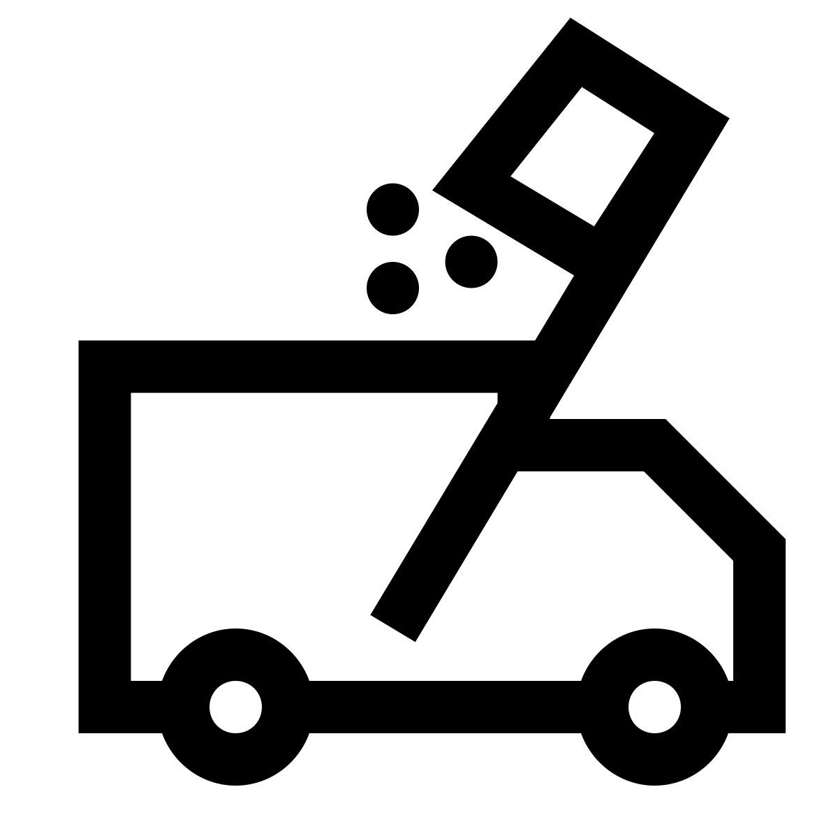 windows 10 style camion della spazzatura icon