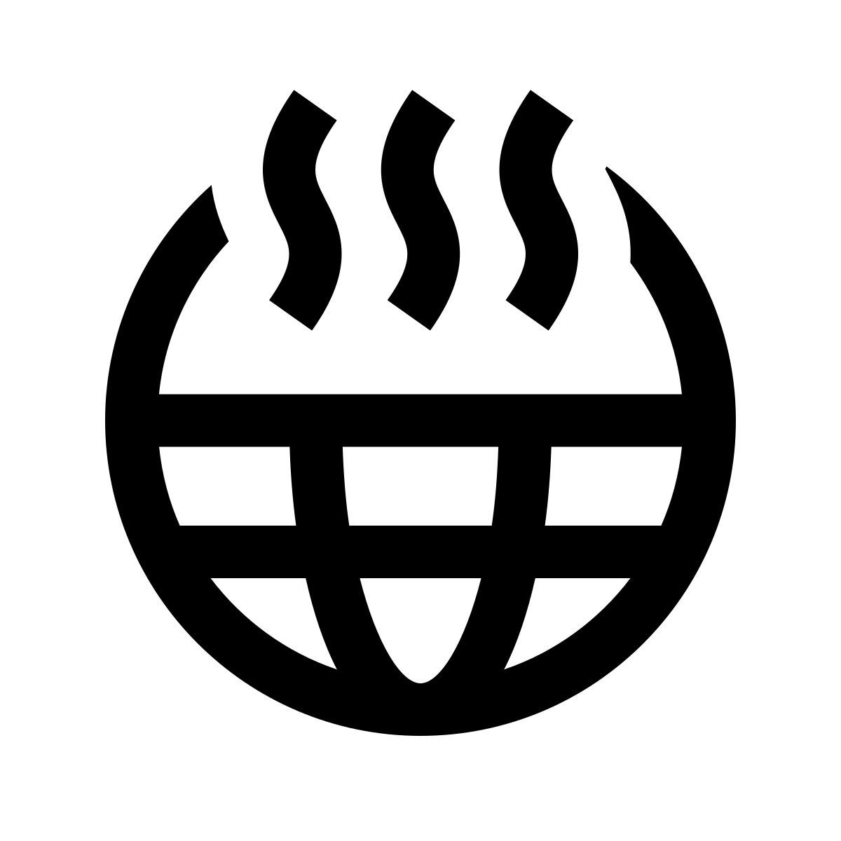 windows 10 style le réchauffement climatique icon