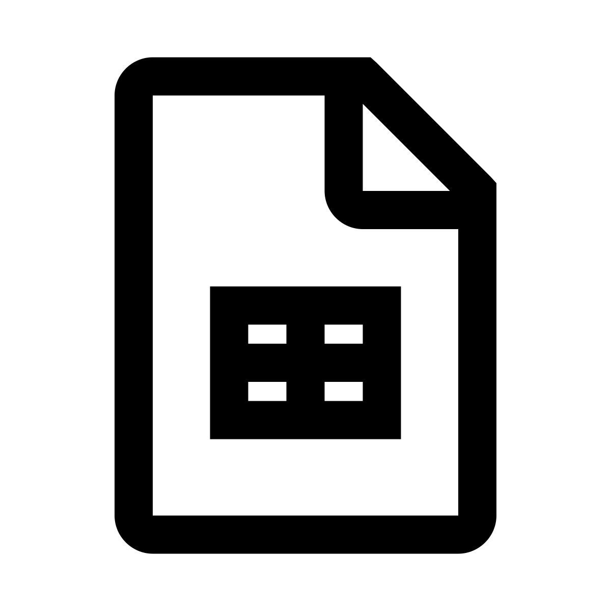 windows 10 style google sheets icon