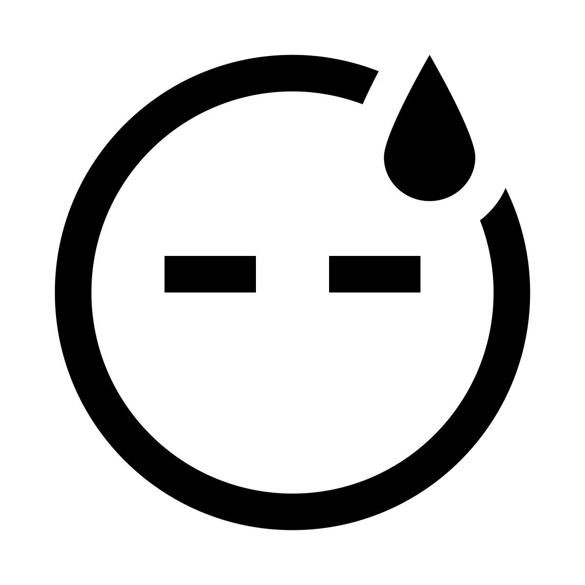 windows 10 style grin beam sweat icon