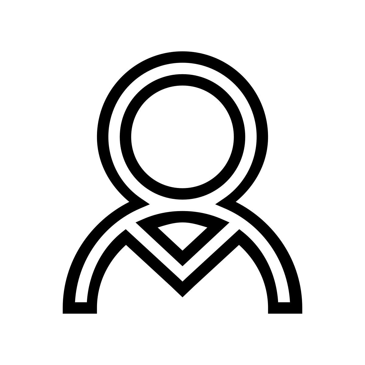 windows 10 style account male icon