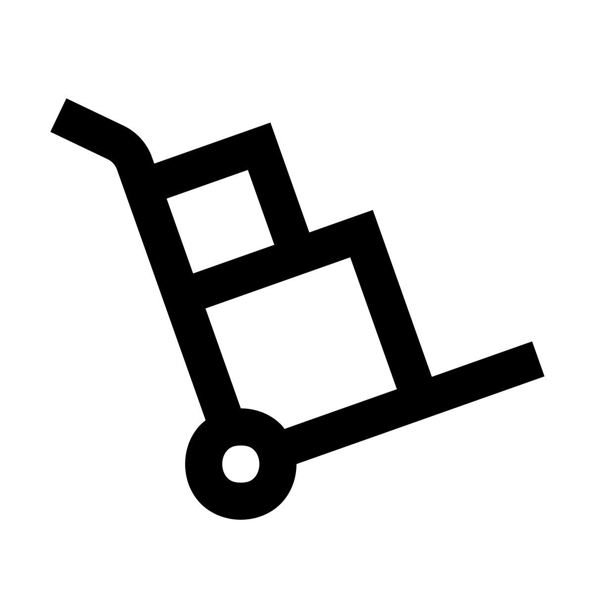 windows 10 style hand truck icon