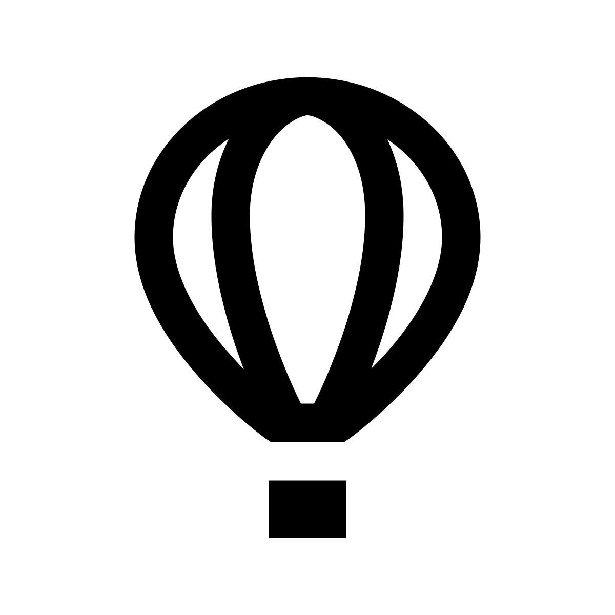 windows 10 style 热气球 icon