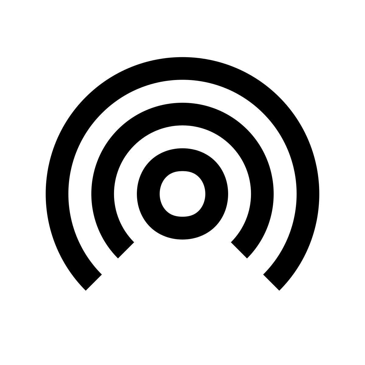 windows 10 style point chaud icon