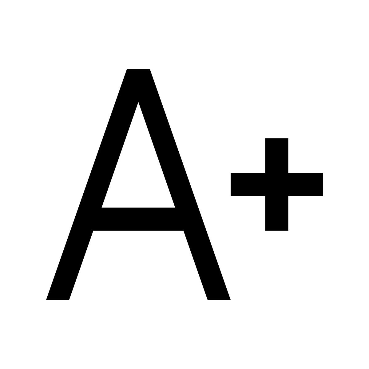 windows 10 style 글꼴 증가 icon