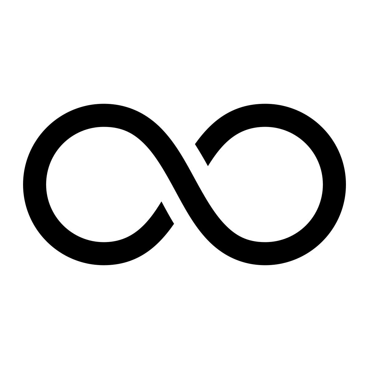 windows 10 style infinity icon
