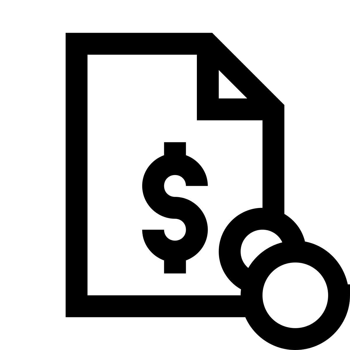 windows 10 style invoice paid icon