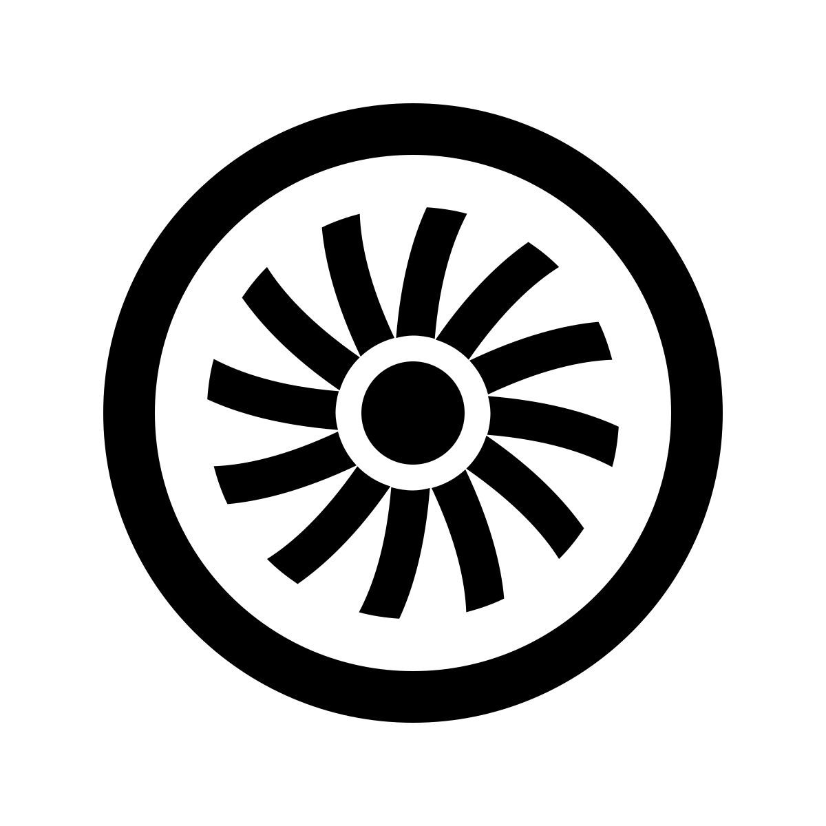 windows 10 style motor de jet icon