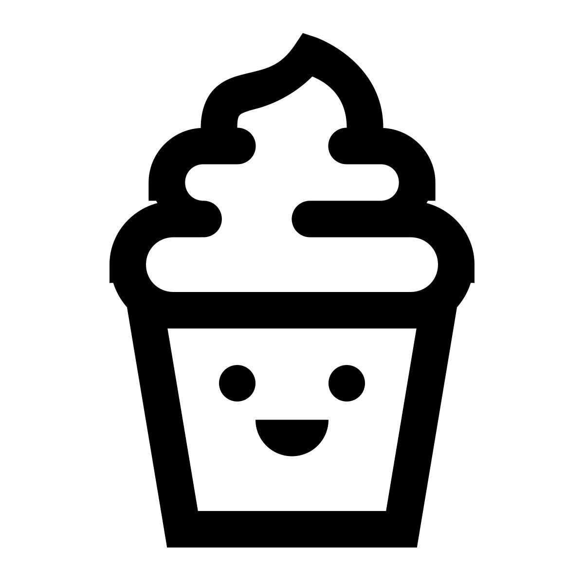 windows 10 style kawaii ice cream icon