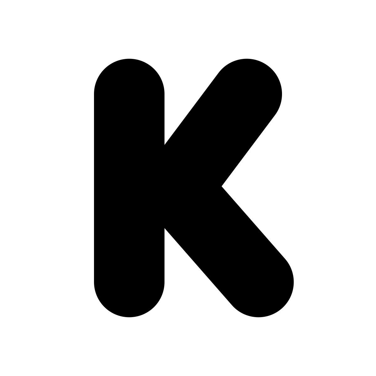 windows 10 style kickstarter k icon