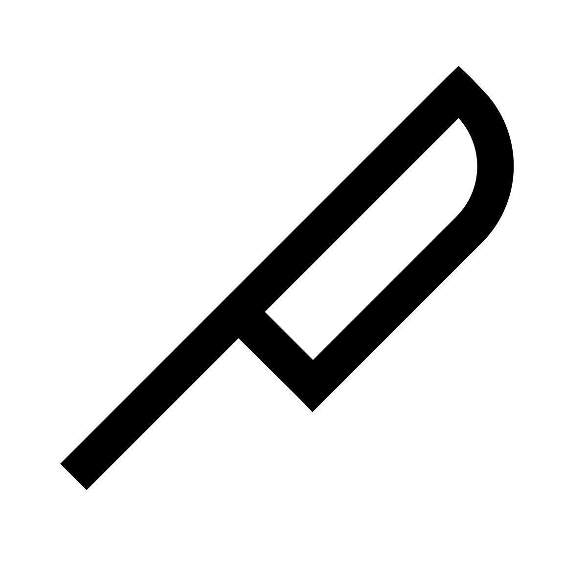 windows 10 style knife icon