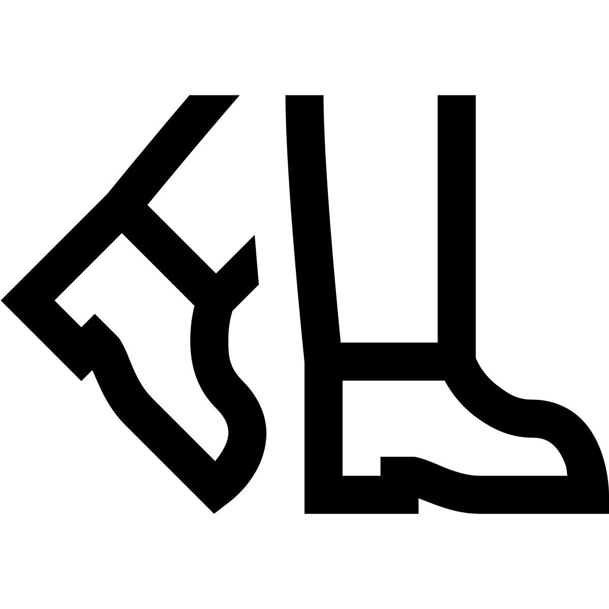 windows 10 style piernas en botas icon