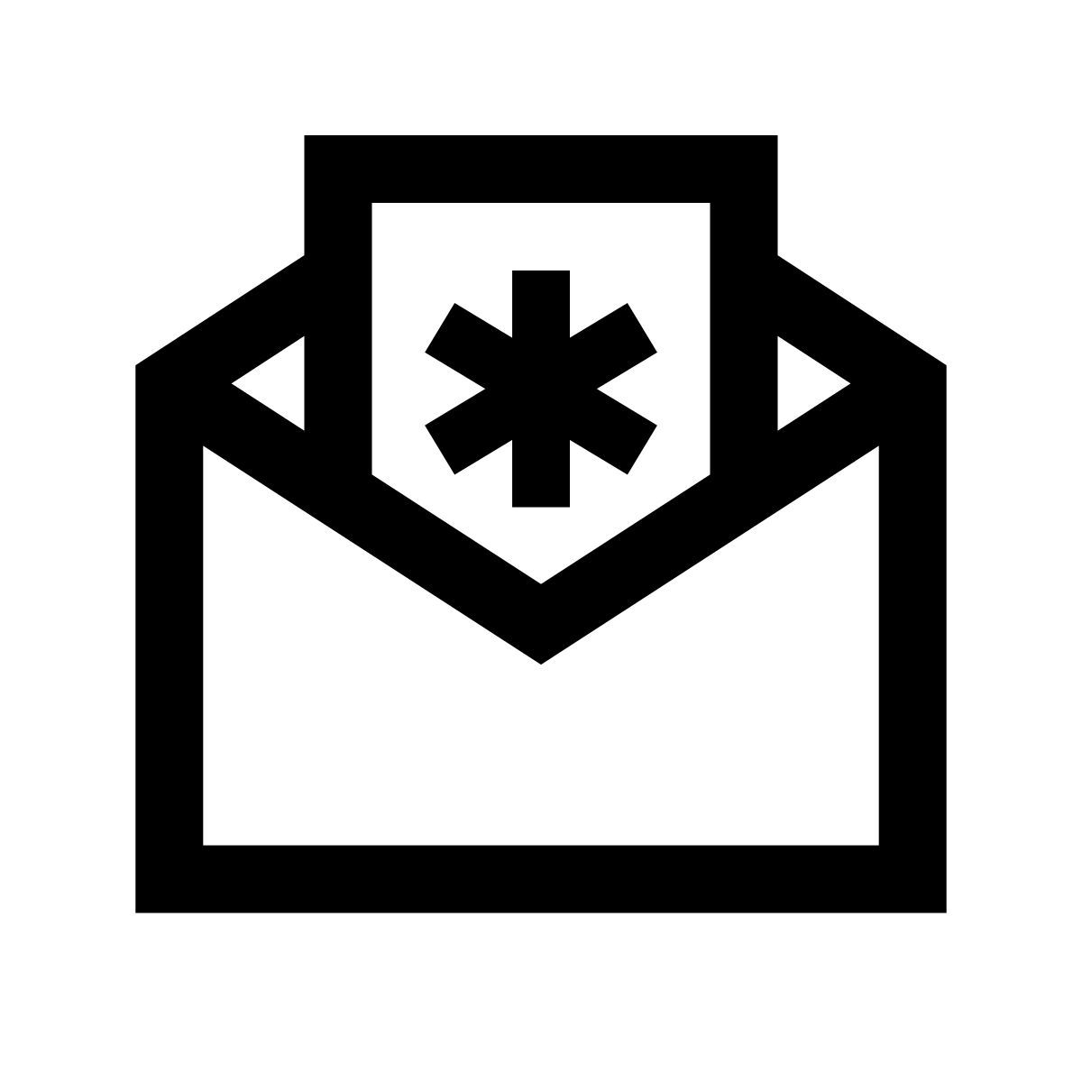 windows 10 style 병원에서 보내는 편지 icon