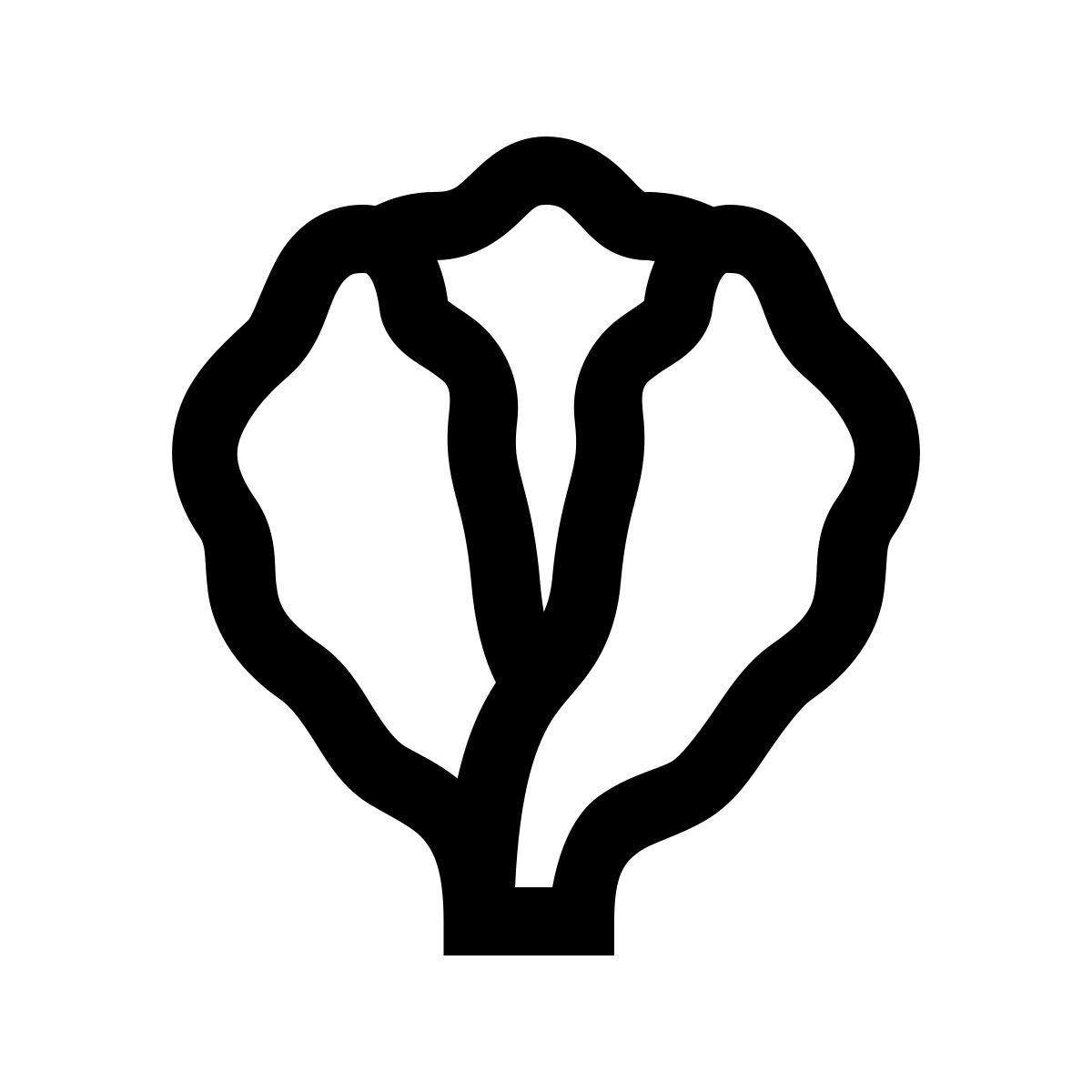 windows 10 style grüner salat icon