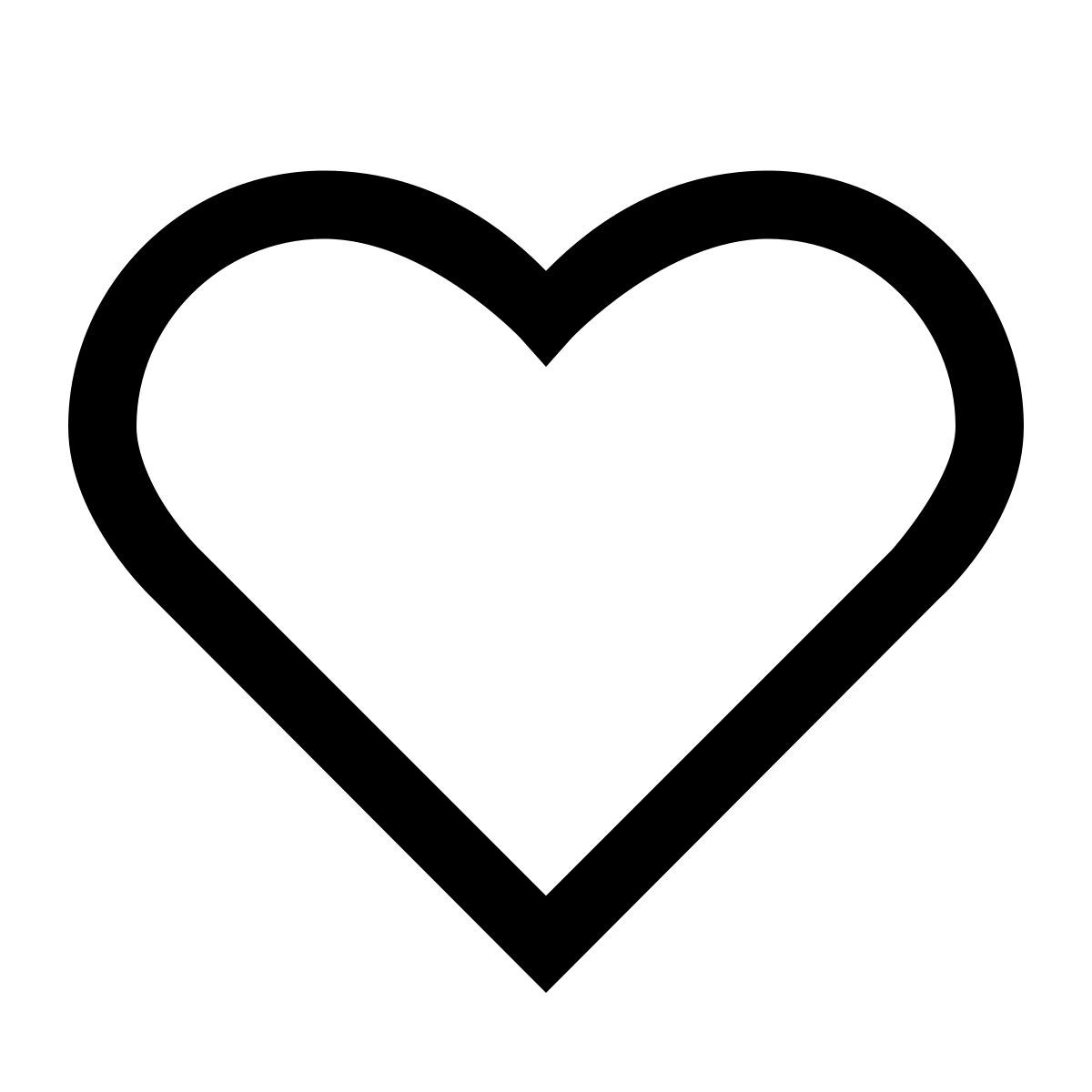 windows 10 style heart icon