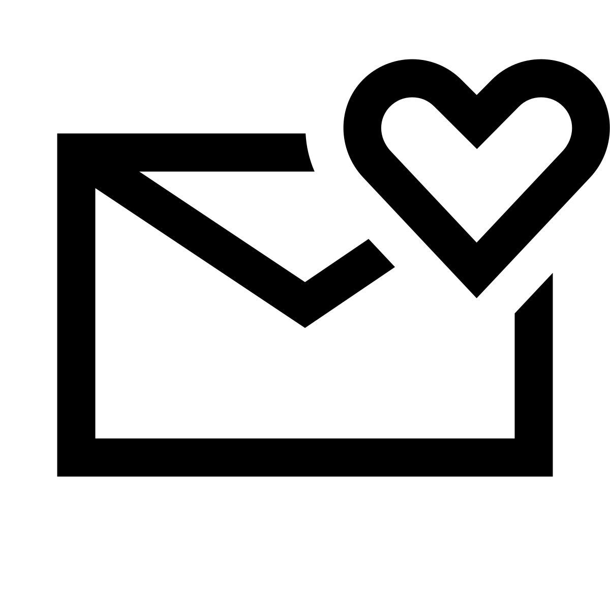 windows 10 style liebesbrief icon