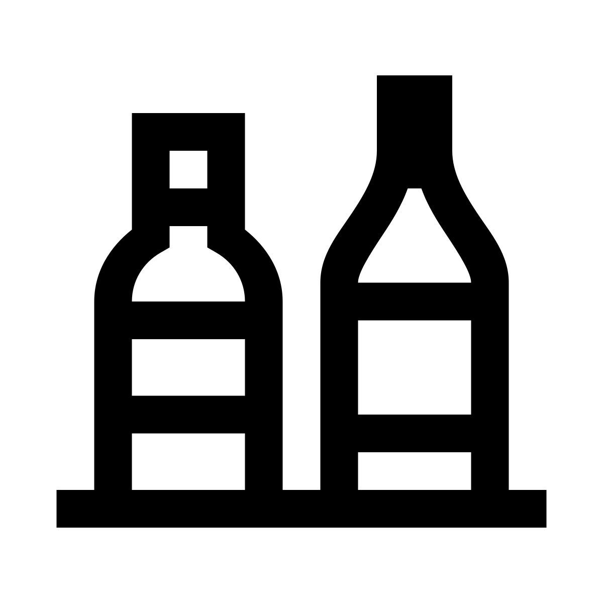 windows 10 style liquor shelf icon
