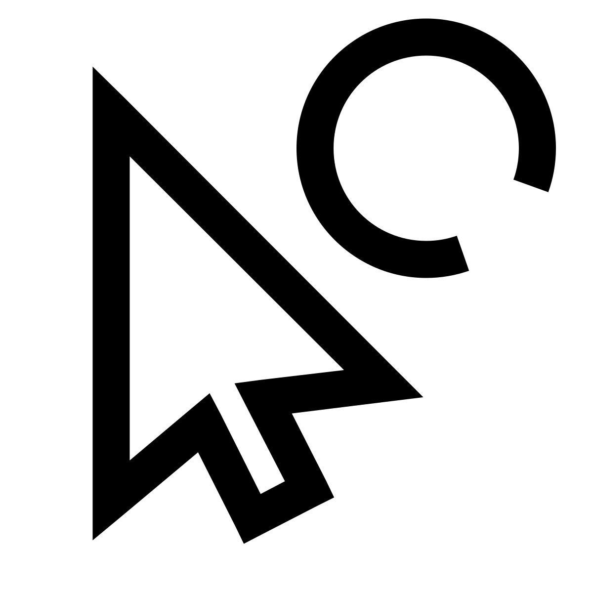 windows 10 style loading cursor icon