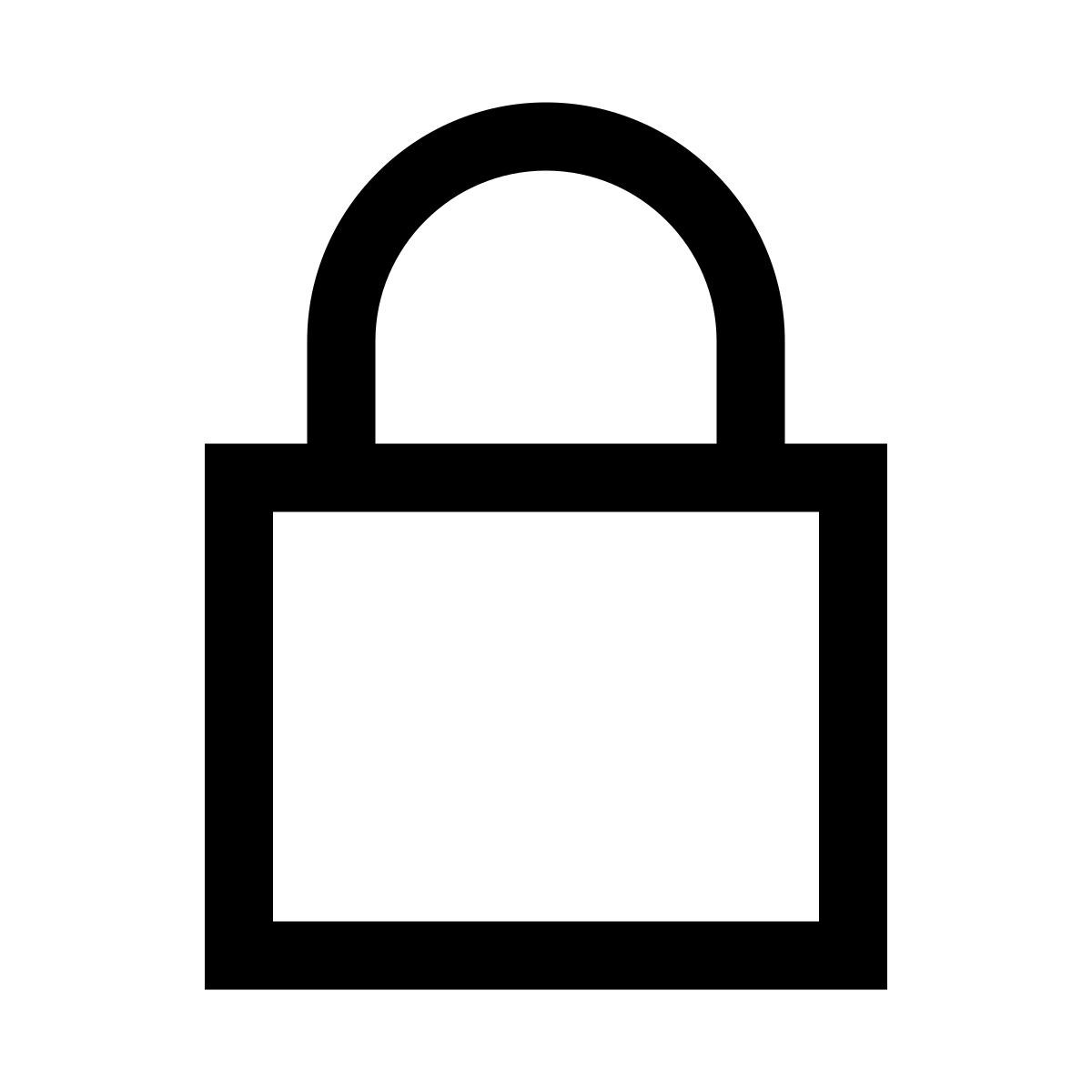 windows 10 style cadenas icon