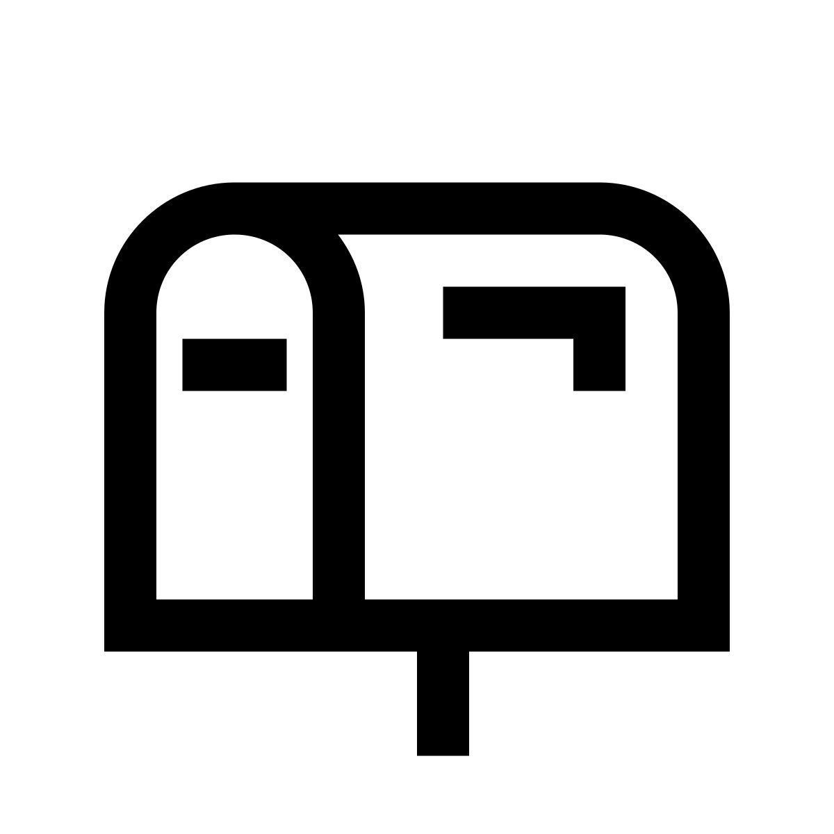 windows 10 style mailbox icon