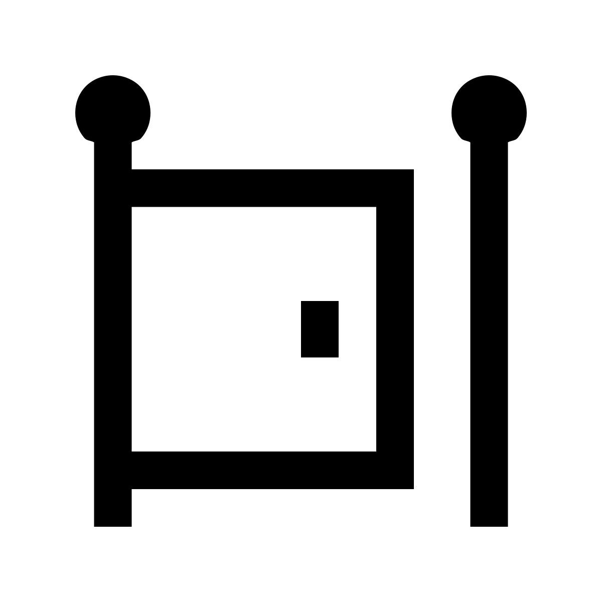 windows 10 style haupttor offen icon